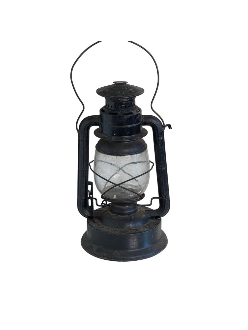 Vintage Dietz No. 2 D-Lite Kerosene Hurricane Lantern Post 1956 Model 14" As Is